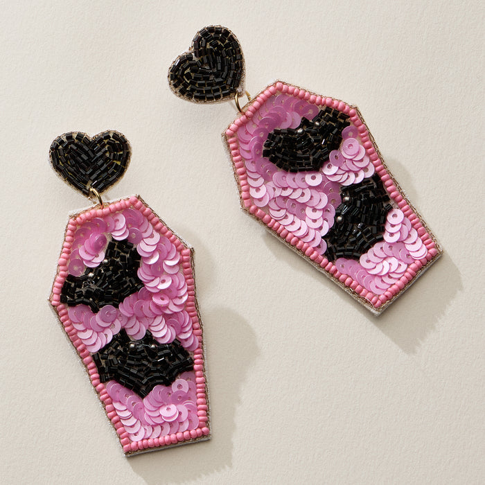 coffin earrings