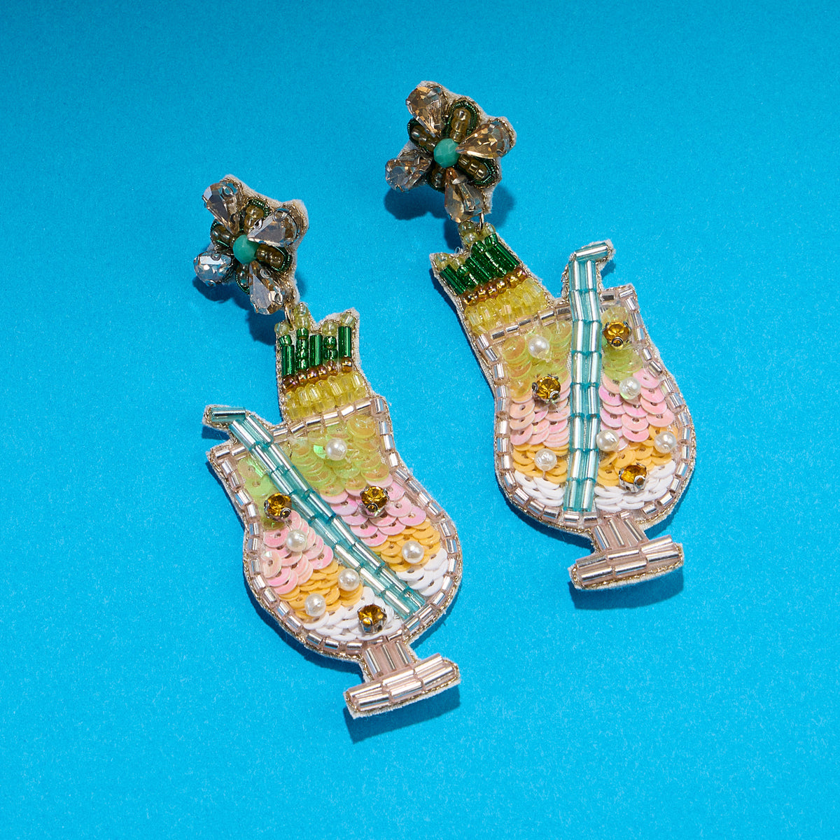 Poko Grange Glass Earrings – Beaded Statement Jewelry