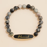 Blessed Natural Stones Beaded Bracelet
