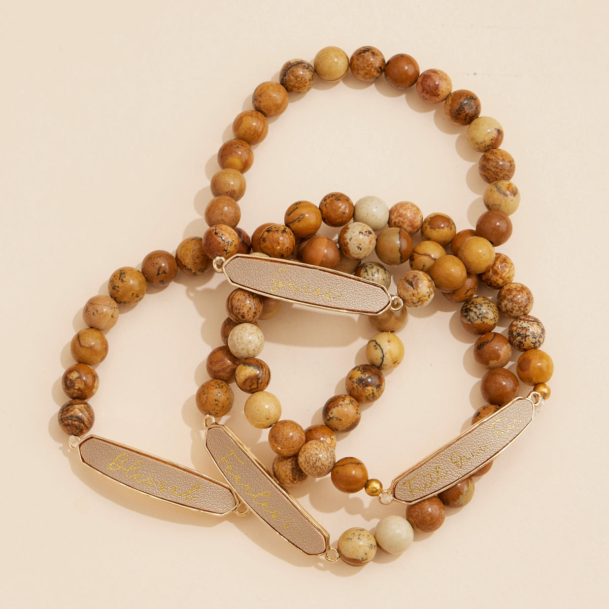 Blessed Natural Stones Beaded Bracelet