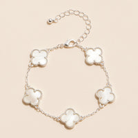 Colorful Shell Charm Bracelet with Gold Detailing