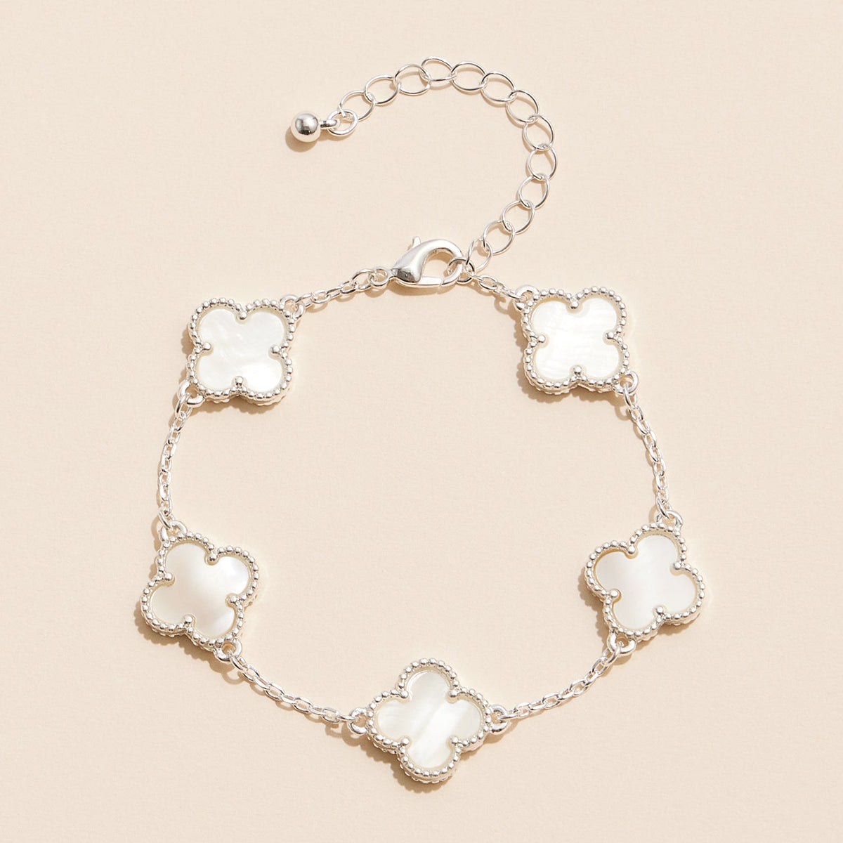 Colorful Shell Charm Bracelet with Gold Detailing