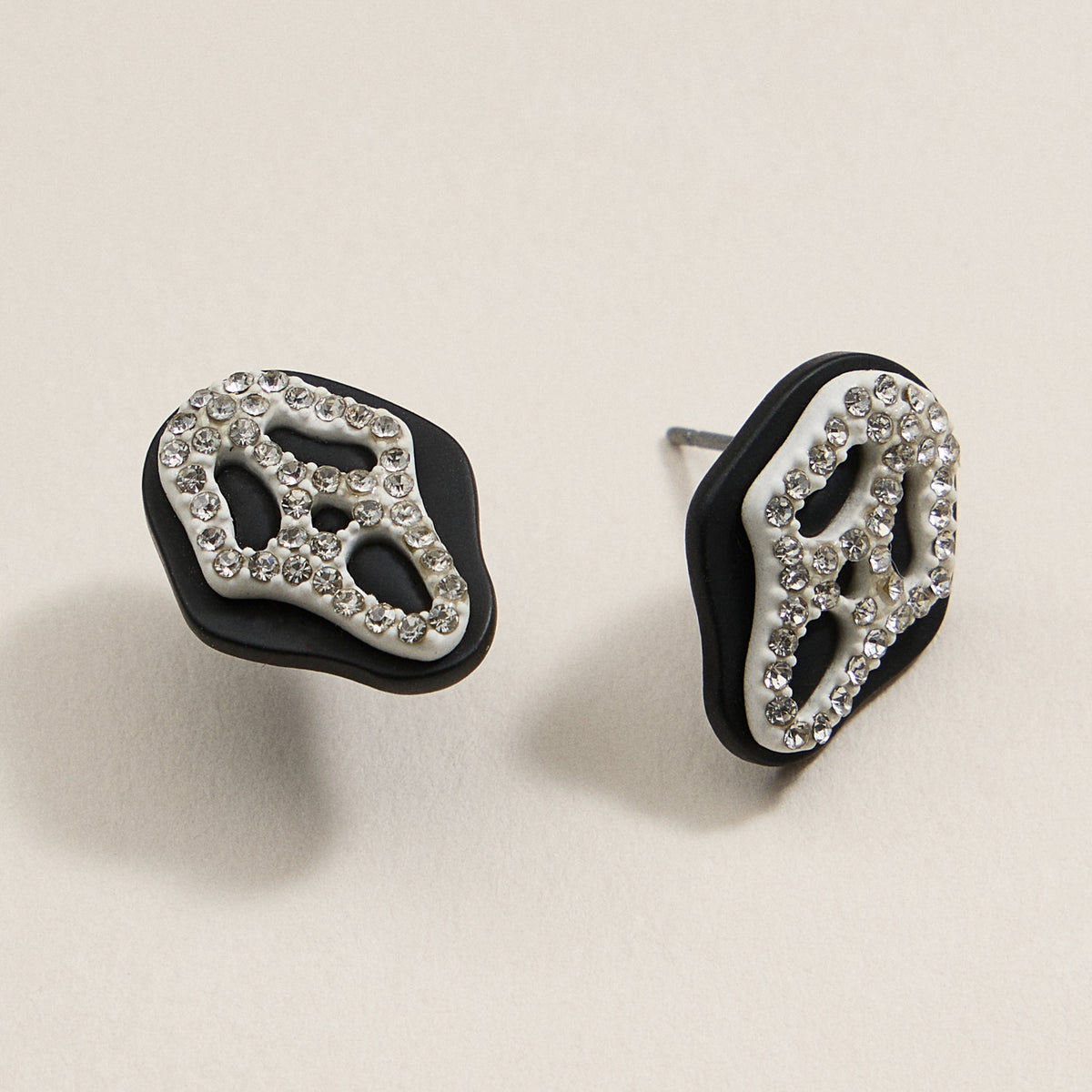 Halloween Screaming Face Stud Earrings