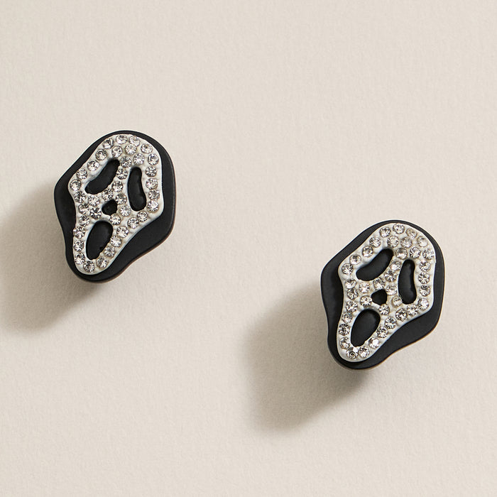 Halloween Screaming Face Stud Earrings