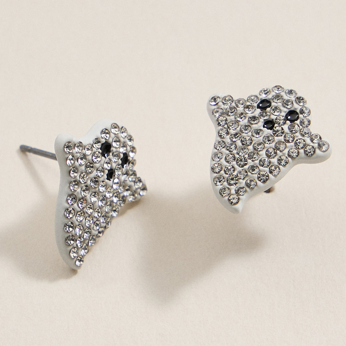 Halloween Ghost Rhinestones Stud Earrings