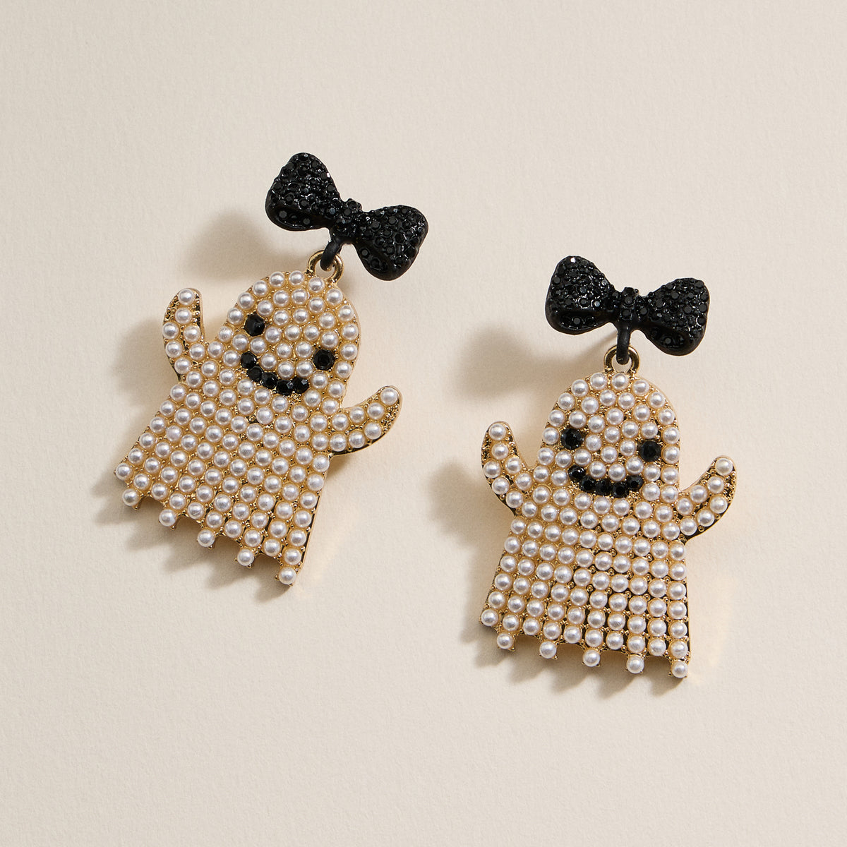 Halloween White Ghost Dangling Earrings