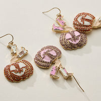 Western Witch Boots Pumpkin Halloween Earrings
