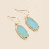 Druzy Stone Dangling Earrings