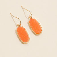 Druzy Stone Dangling Earrings
