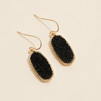 Druzy Stone Dangling Earrings