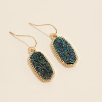 Druzy Stone Dangling Earrings
