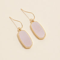 Druzy Stone Dangling Earrings