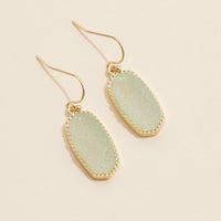 Druzy Stone Dangling Earrings