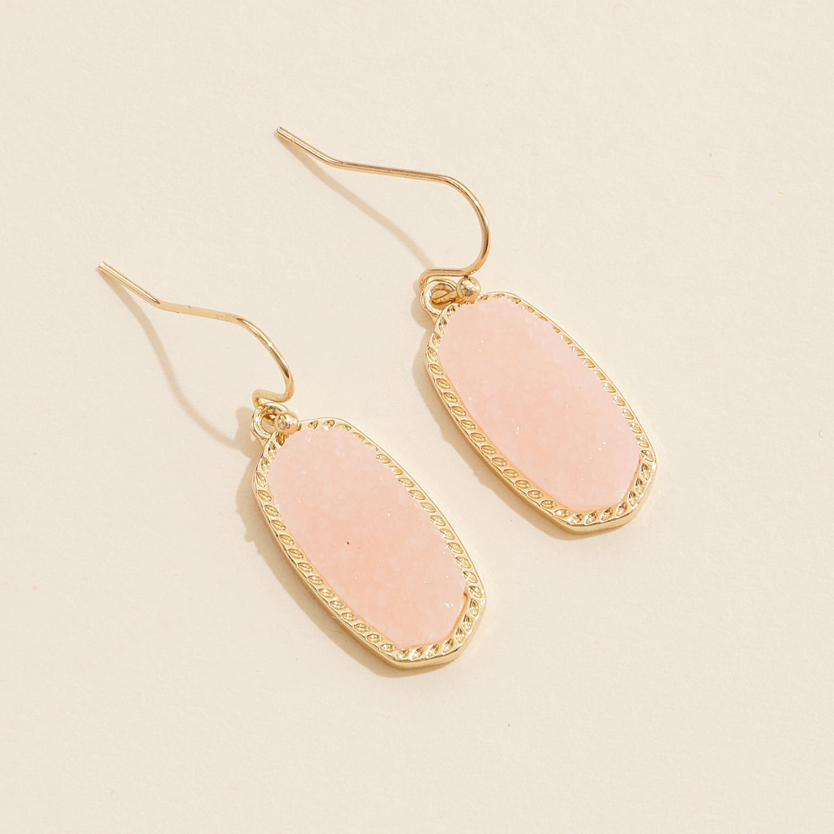 Druzy Stone Dangling Earrings