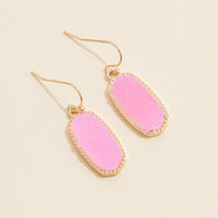 Druzy Stone Dangling Earrings