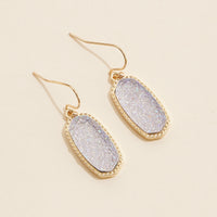 Druzy Stone Dangling Earrings