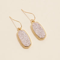 Druzy Stone Dangling Earrings