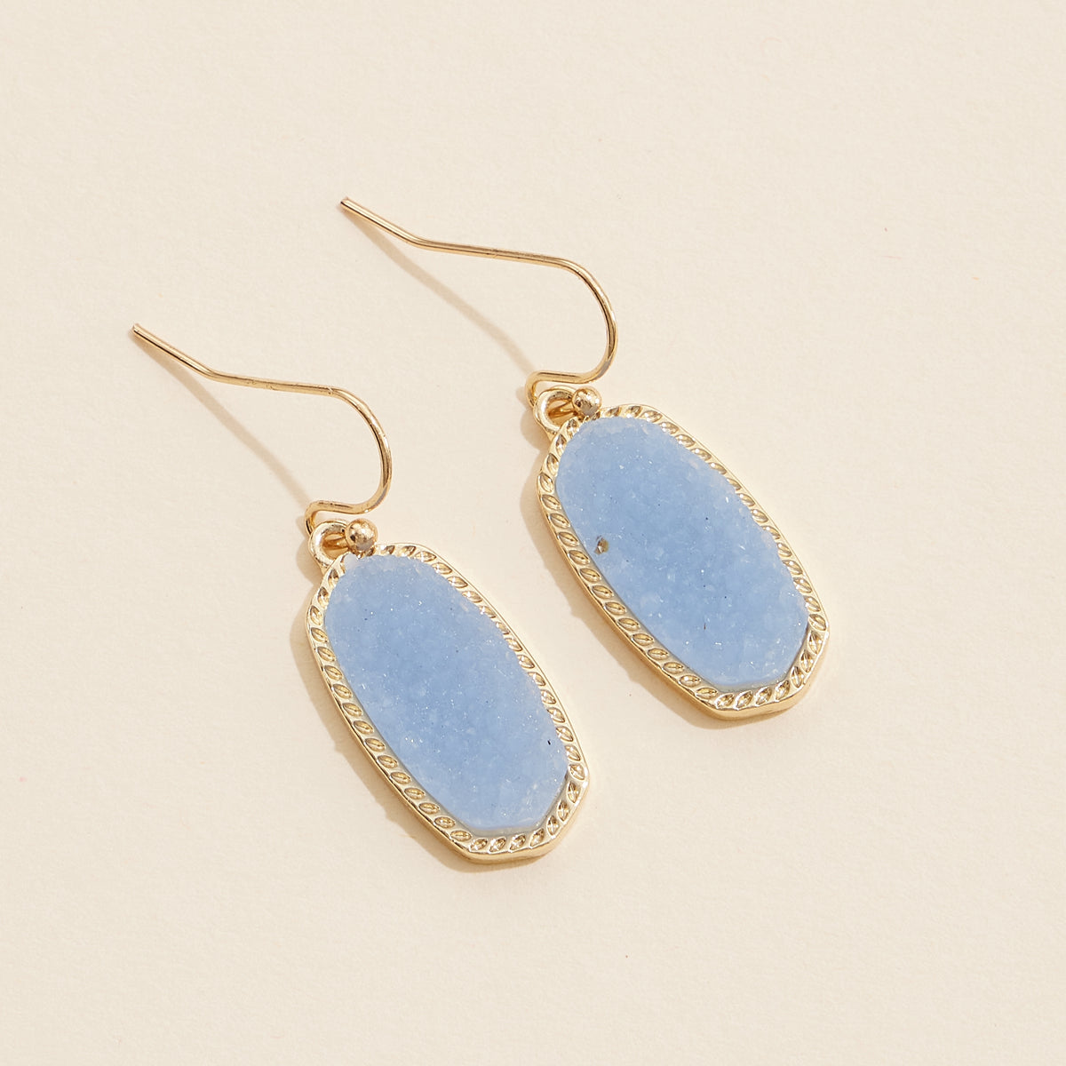 Druzy Stone Dangling Earrings