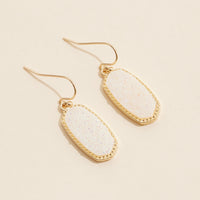 Druzy Stone Dangling Earrings