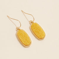 Druzy Stone Dangling Earrings