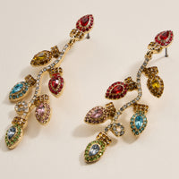 Christmas Christmas Lights Dangling Earrings