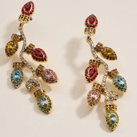 Christmas Christmas Lights Dangling Earrings