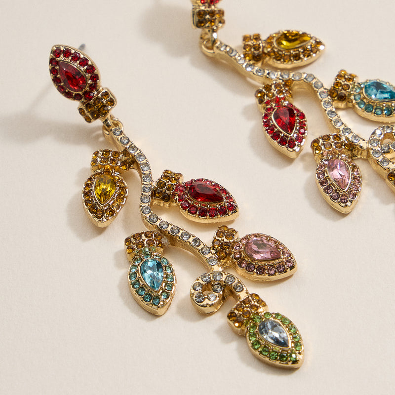 Christmas Christmas Lights Dangling Earrings