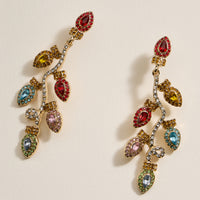 Christmas Christmas Lights Dangling Earrings