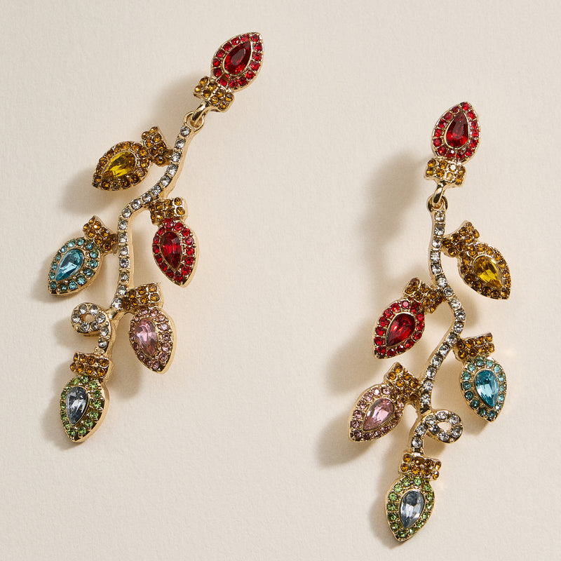Christmas Christmas Lights Dangling Earrings