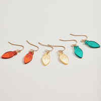 Christmas Light Bulb Drop Earrings | Acrylic Dangles