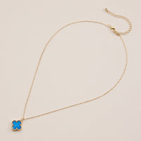 Shell Charm Pendant Necklace with Gold Chain