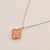 Shell Charm Pendant Necklace with Gold Chain