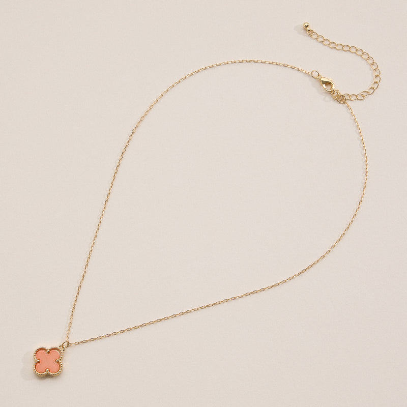 Shell Charm Pendant Necklace with Gold Chain