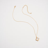 Shell Charm Pendant Necklace with Gold Chain