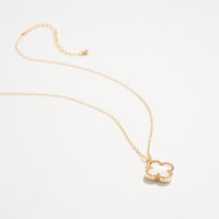Shell Charm Pendant Necklace with Gold Chain