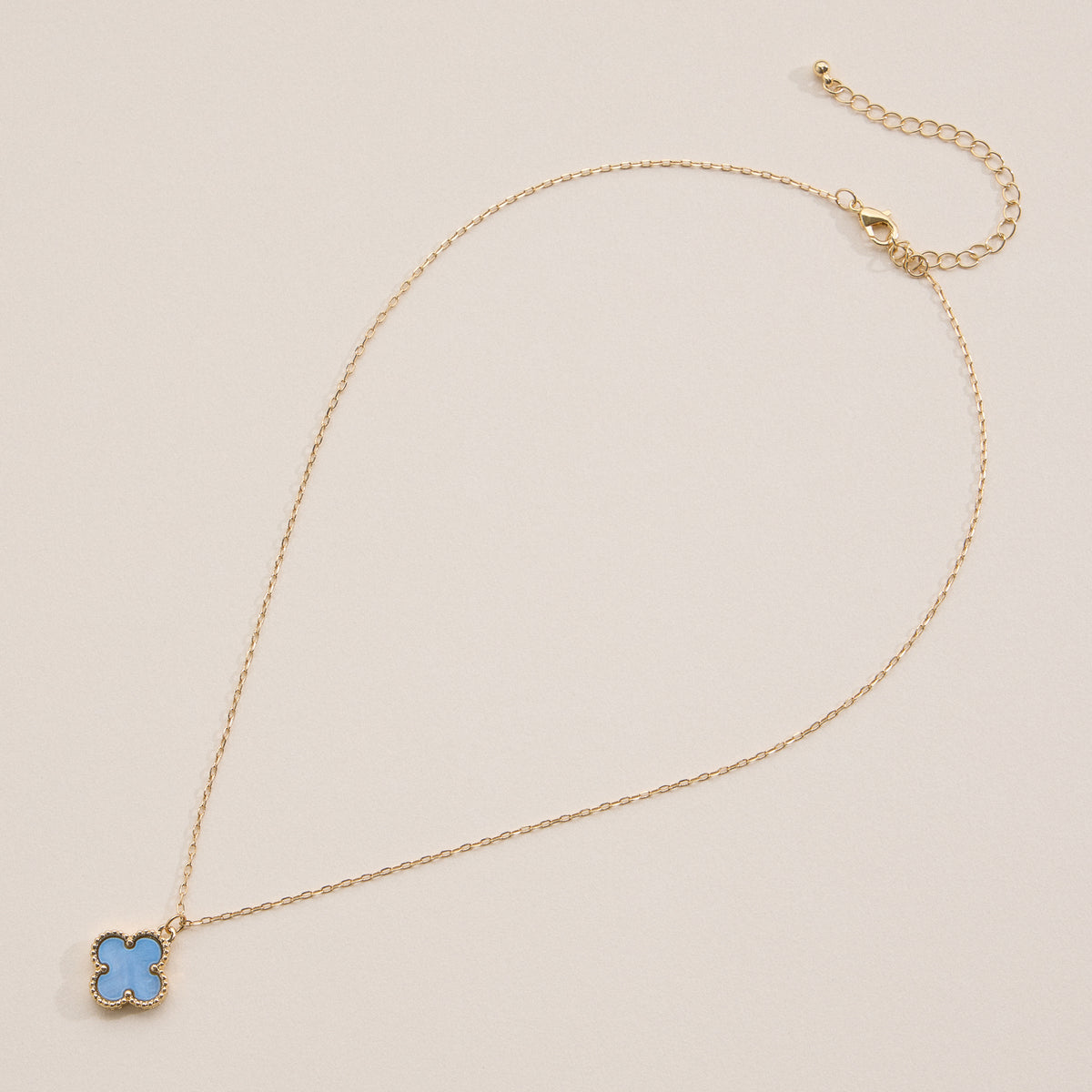 Shell Charm Pendant Necklace with Gold Chain