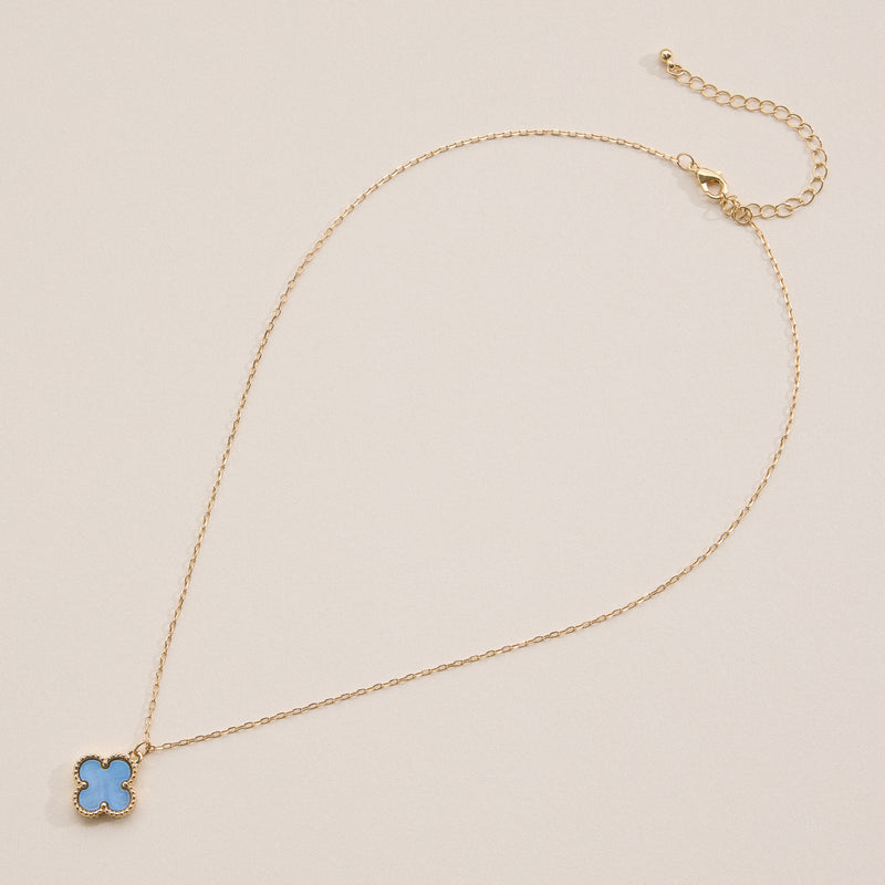 Shell Charm Pendant Necklace with Gold Chain