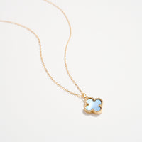 Shell Charm Pendant Necklace with Gold Chain