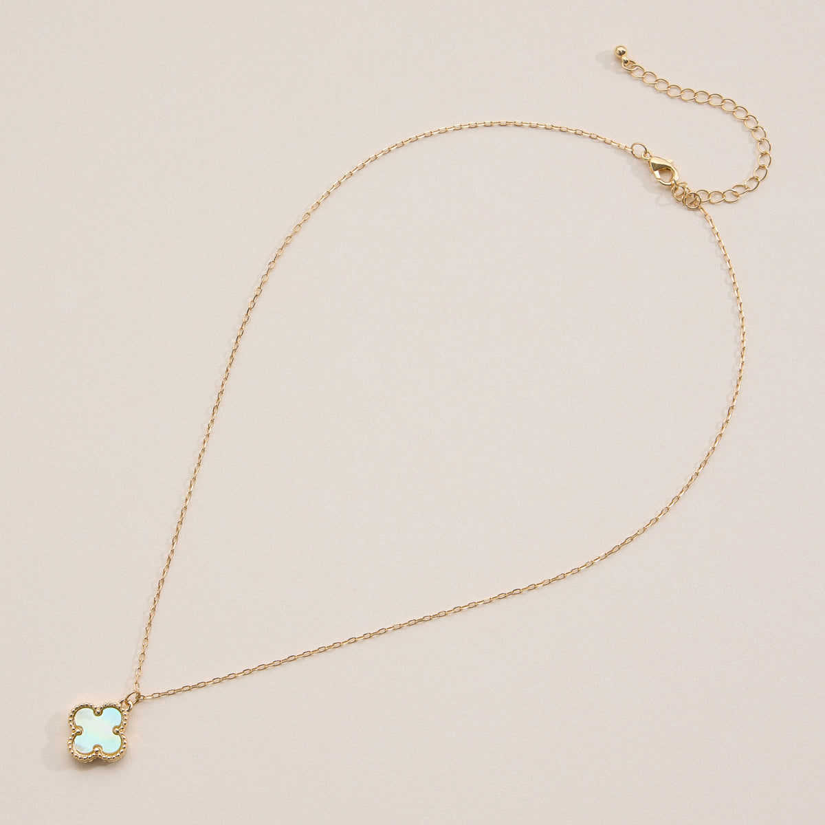 Shell Charm Pendant Necklace with Gold Chain