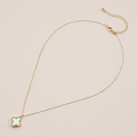 Shell Charm Pendant Necklace with Gold Chain