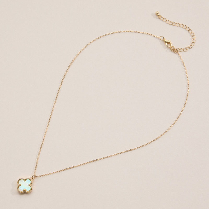Shell Charm Pendant Necklace with Gold Chain