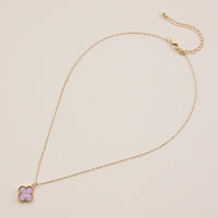 Shell Charm Pendant Necklace with Gold Chain