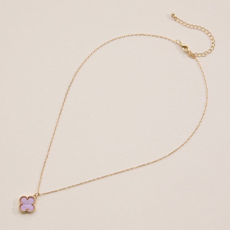 Shell Charm Pendant Necklace with Gold Chain