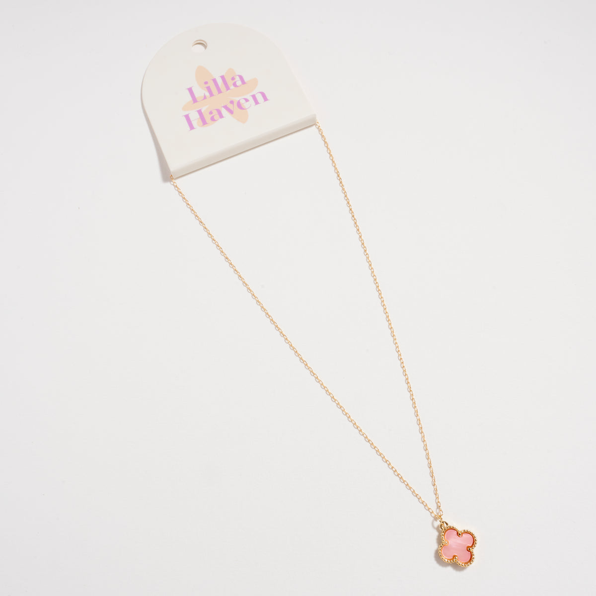 Shell Charm Pendant Necklace with Gold Chain