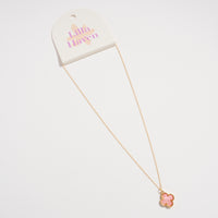 Shell Charm Pendant Necklace with Gold Chain