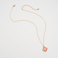 Shell Charm Pendant Necklace with Gold Chain
