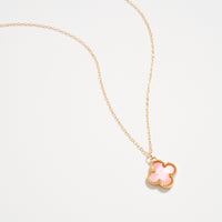 Shell Charm Pendant Necklace with Gold Chain