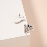 Halloween Ghost Rhinestones Stud Earrings