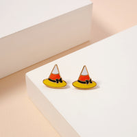 Halloween Hat Enamel Stud Earrings