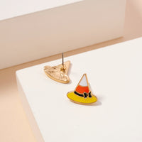 Halloween Hat Enamel Stud Earrings